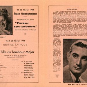 Programme du 24-25 février 1948 avec distribution