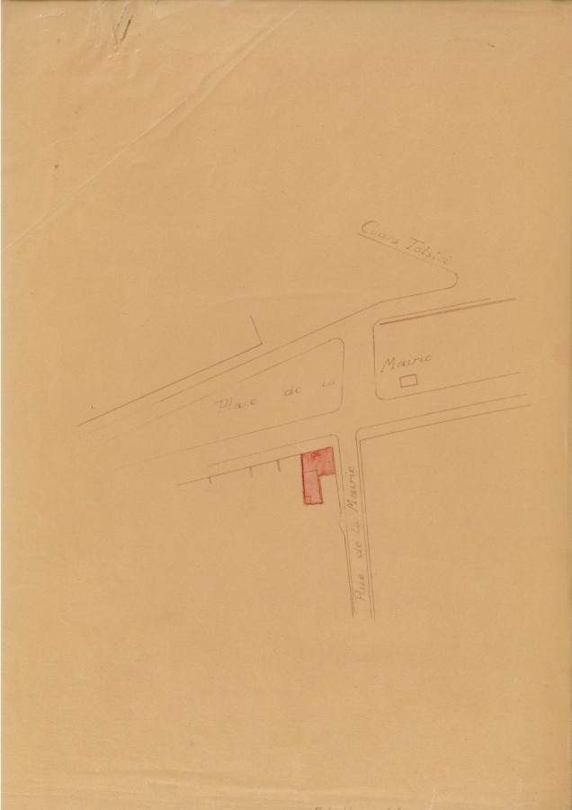 Boucherie municipale, document papier, 29x21 cm, 1930, AMV  Le Rize.