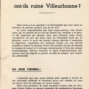 Lazare Goujon,Le Crime que j’ai commis, 1937. Page intérieure de l' ouvrage. Archives municipales de Villeurbanne / Le Rize. 