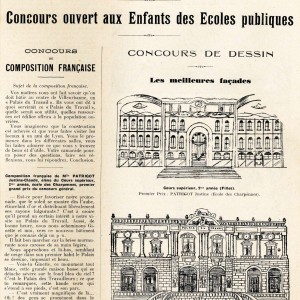 Concours de dessin ouvert. Bulletin officiel municipal, avril 1928. 