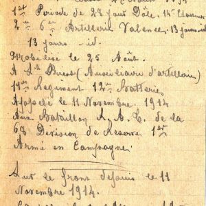Lettre de François Tourdot, garde champêtre de Villeurbanne, adressée à un collègue, 20 avril 1915. AMV, 2K655 - 3/4