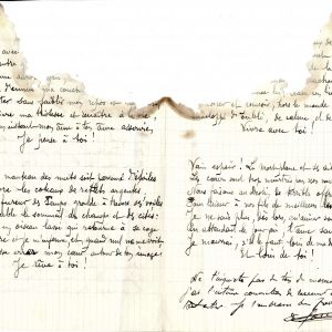Lettre de Lazare Goujon adressée à son épouse Isabelle, novembre 1916. AMV, fonds R.Fisher 13Z1 - 2/2