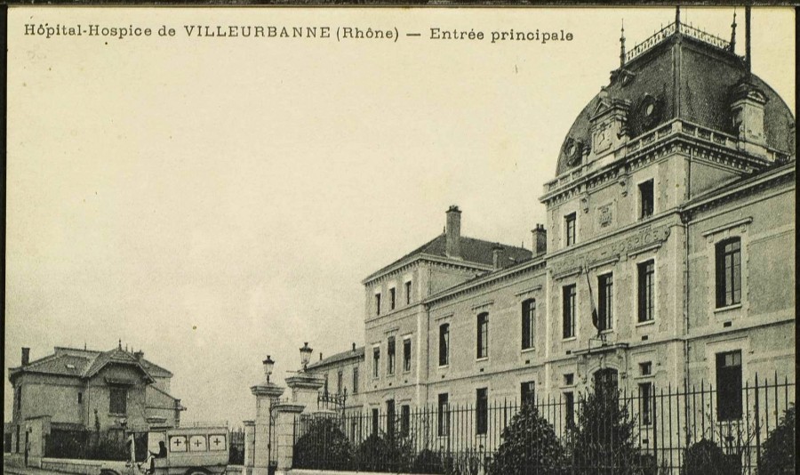Hpital-hospice, 1917, carte-postale. AMV, 2Fi138