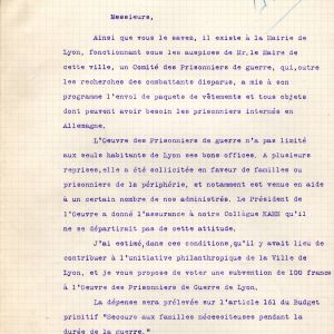 Extrait du registre des dlibrations du Conseil municipal, sance extraordinaire du 8 avril 1915, AMV. 2/2