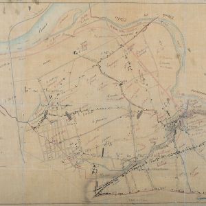 Plan de Villeurbanne en 1862, Pallordet [Auteur]. Archives municipales de Villeurbanne / Le Rize, 6 Fi 7. 