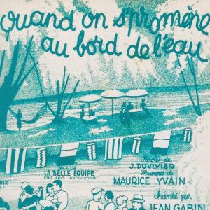 Quand on se promne au bord de l'eau, Jean Gabin [interprte], Oubert et Royalty, 1936. 