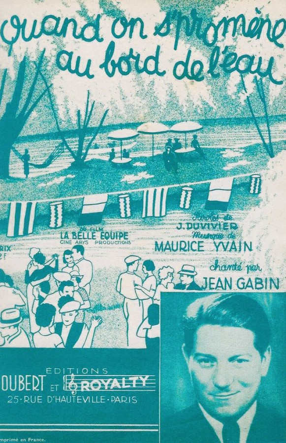 Quand on se promne au bord de l'eau, Jean Gabin [interprte], Oubert et Royalty, 1936. 