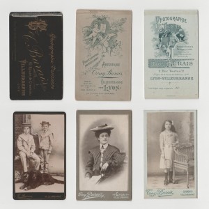 Trois cartes du studio Burais, fin XIXe-début XXe siècle, collection personnelle