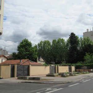 Emplacement de la maison de Lazare Goujon, cours de la République, Villeurbanne. Photo : Pascal Bernard, avril 2022