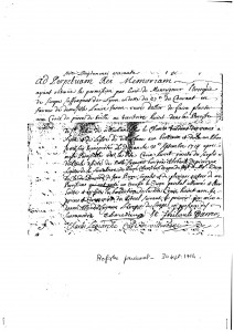 Extrait du registre paroissial des baptêmes, mariages et sépultures, 30 septembre 1714.