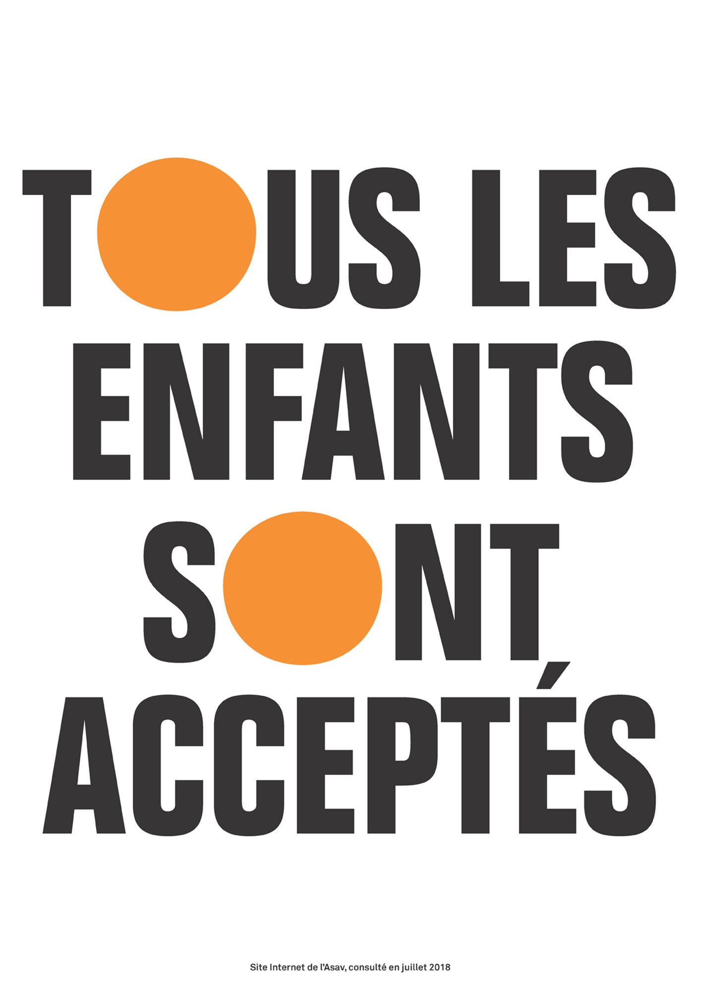 Tous les enfants sont acceptés