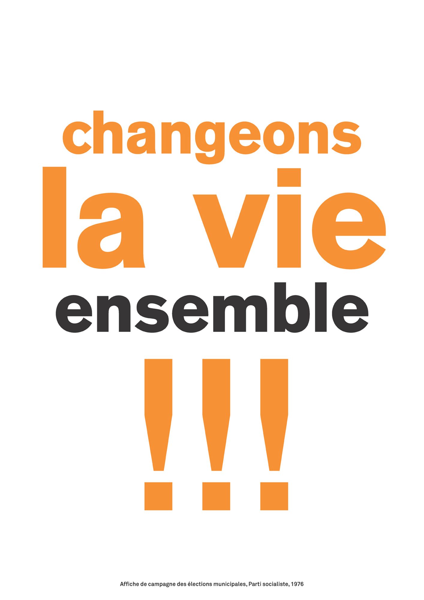 Changeons la vie, ensemble !