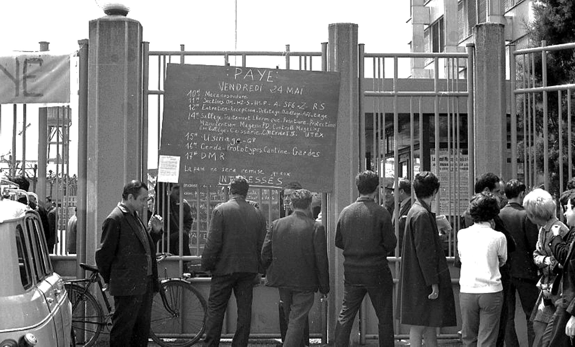 Manifestation syndicale de mai 68