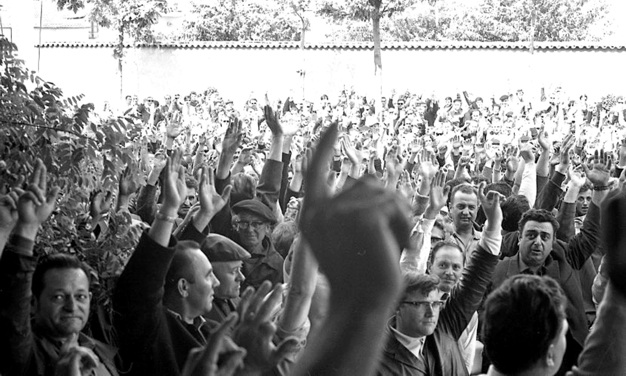 Manifestation syndicale de mai 68