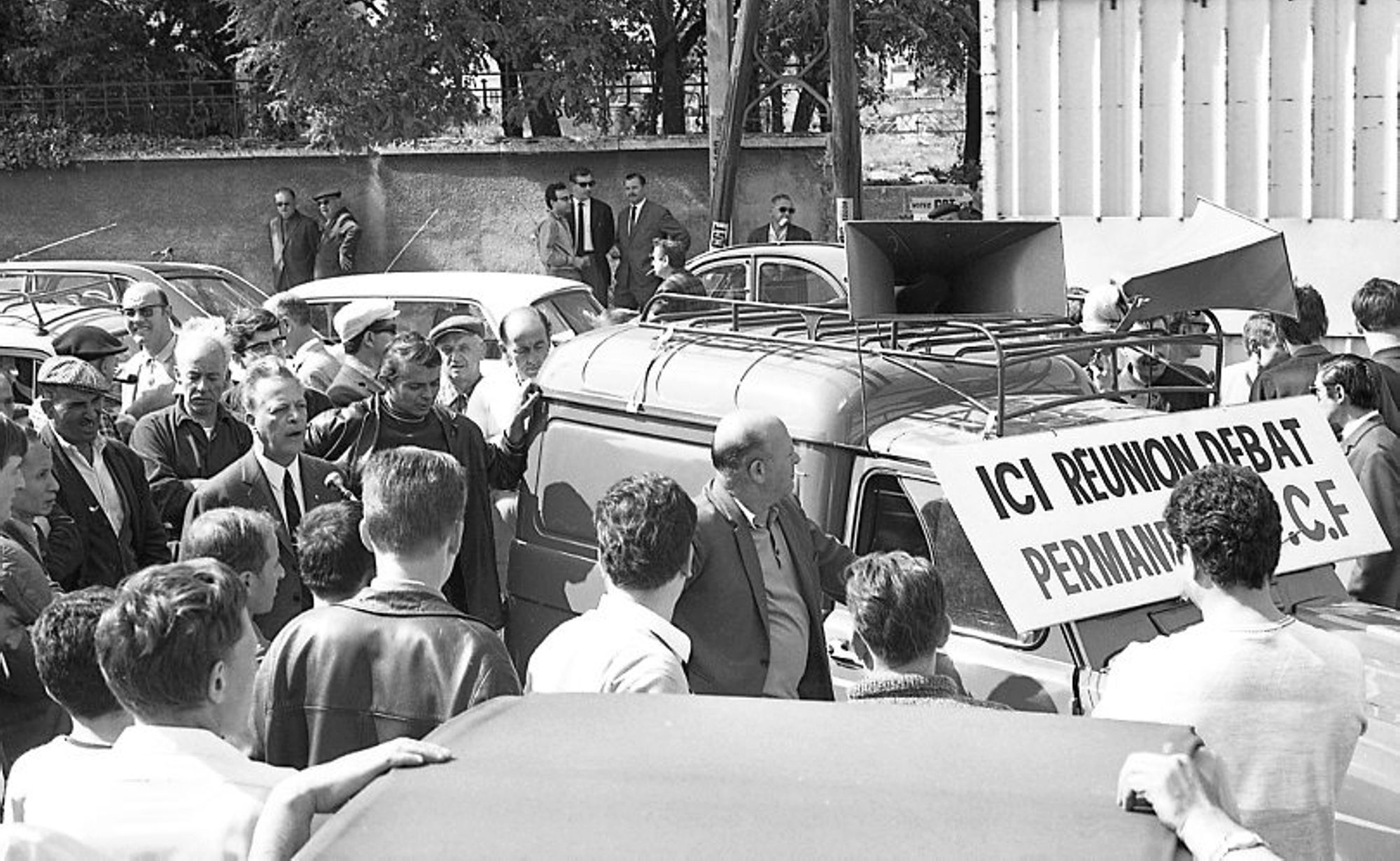 Manifestation syndicale de mai 68
