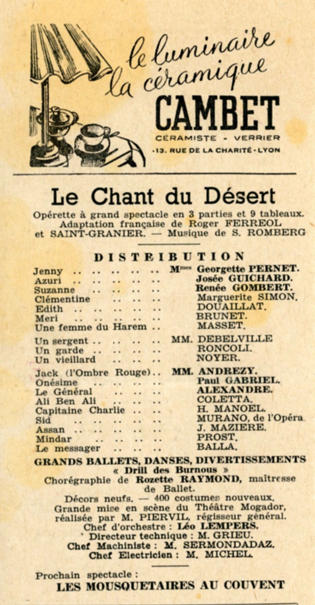 Le Chant du Désert