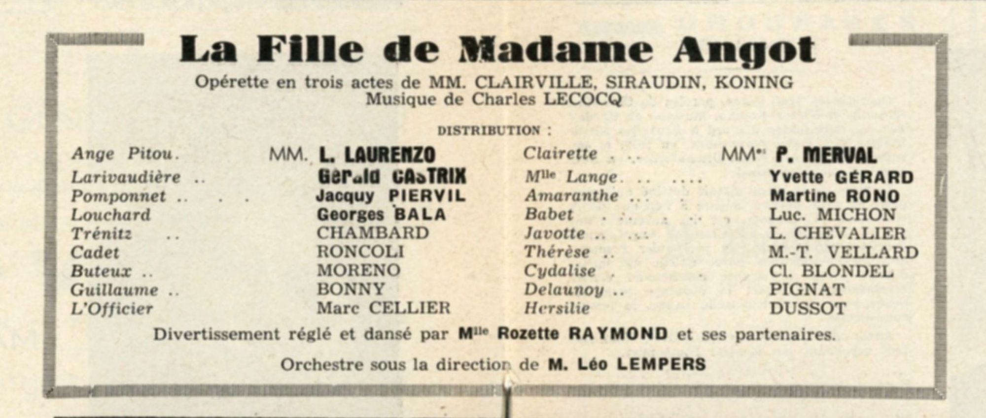 La Fille de Mme Angot